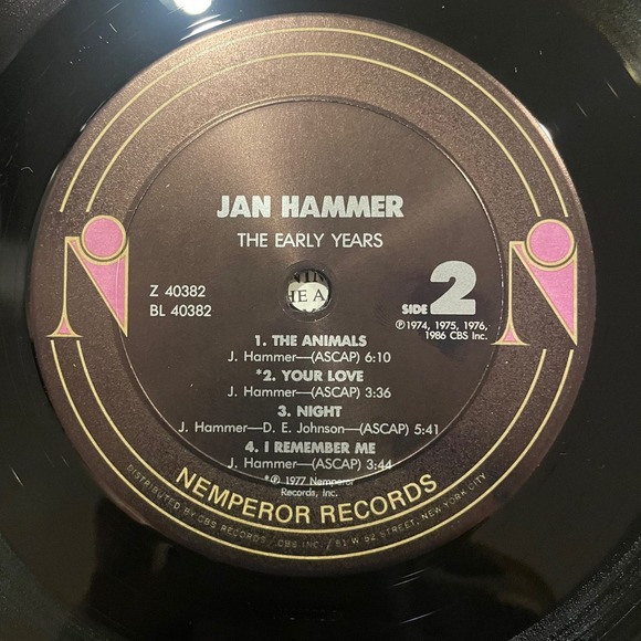 Jan Hammer - The Early Years LP vintage vinyl record jazz rock 1986 - Picture 4 of 4